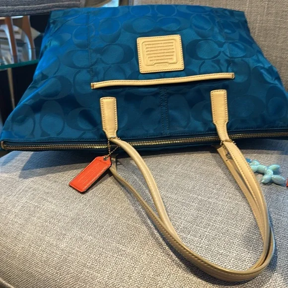 Coach Tote Royal Blue purse - Picture 13 of 13